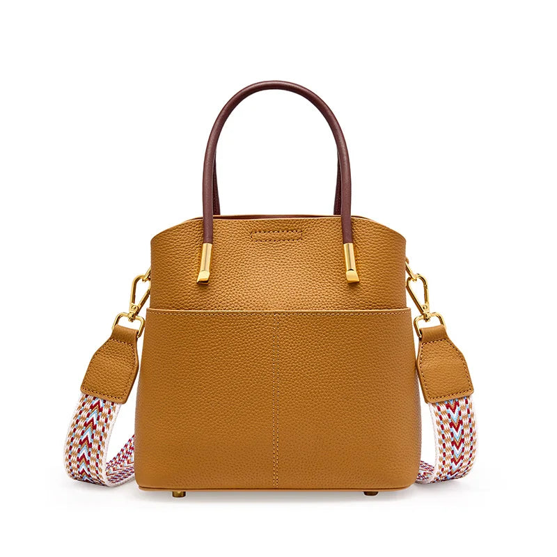 Bolsa Tote de Couro Parisienne | Bucket Bags | Cores variadas | Detalhe 9 | Vivièn