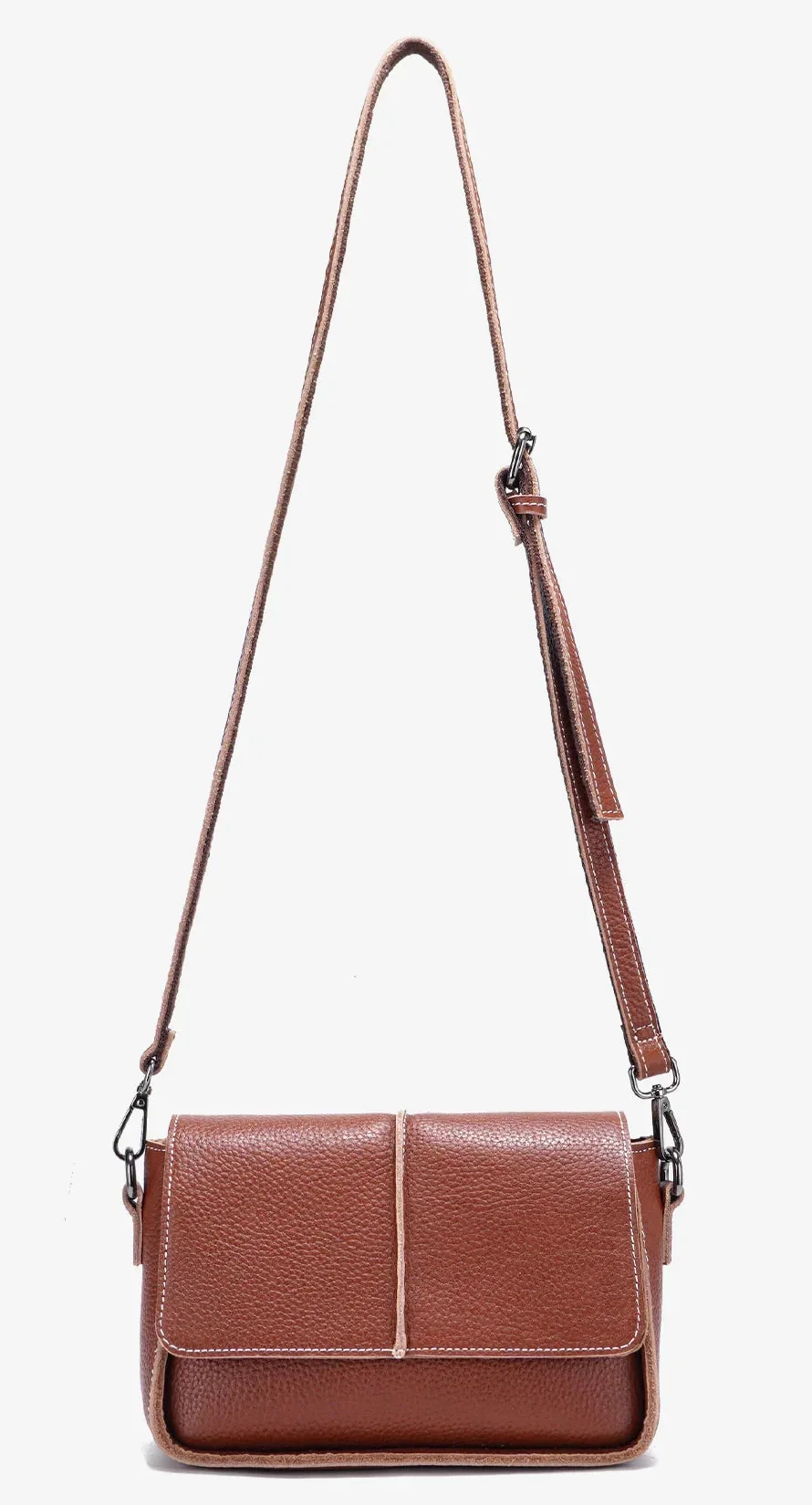 Bolsa Transversal de Couro Classic | Cross Body Bags | Cores variadas | Detalhe 6 | Vivièn