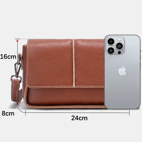 Bolsa Transversal de Couro Classic | Cross Body Bags | Cores variadas | Detalhe 8 | Vivièn