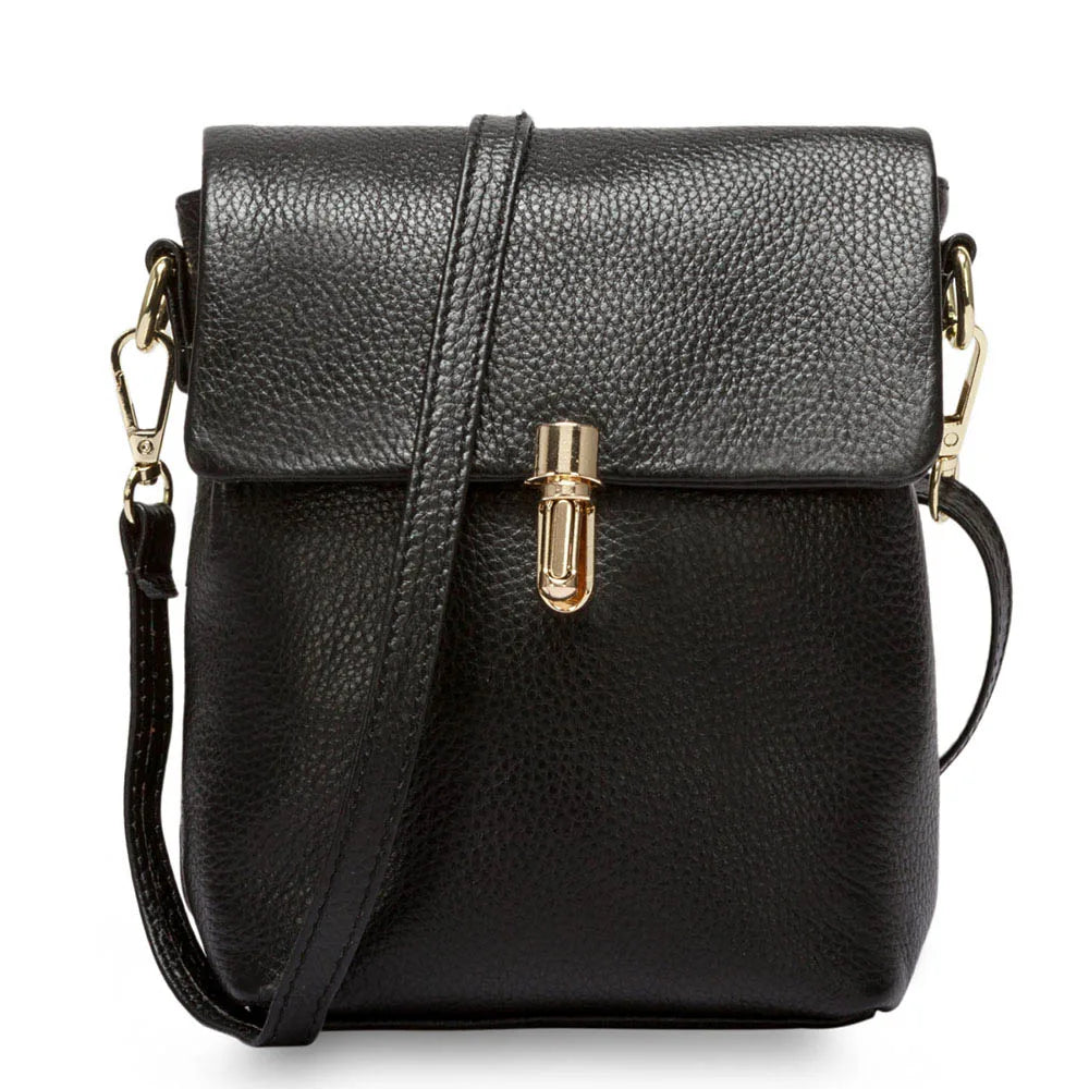 Bolsa Transversal de Couro Genuíno Aurora | Cross Body Bags | Cores variadas | Detalhe 10 | Vivièn
