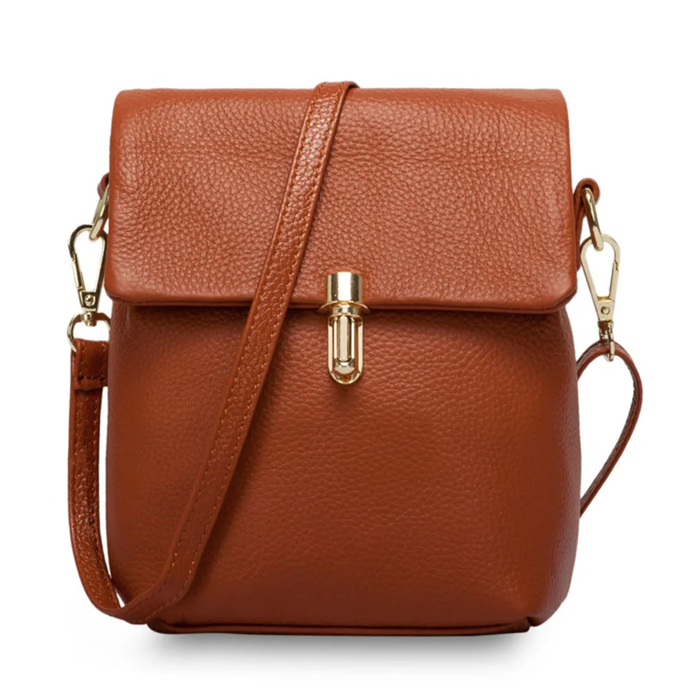 Bolsa Transversal de Couro Genuíno Aurora | Cross Body Bags | Cores variadas | Detalhe 12 | Vivièn