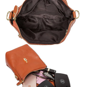 Bolsa Transversal de Couro Genuíno Aurora | Cross Body Bags | Cores variadas | Detalhe 2 | Vivièn