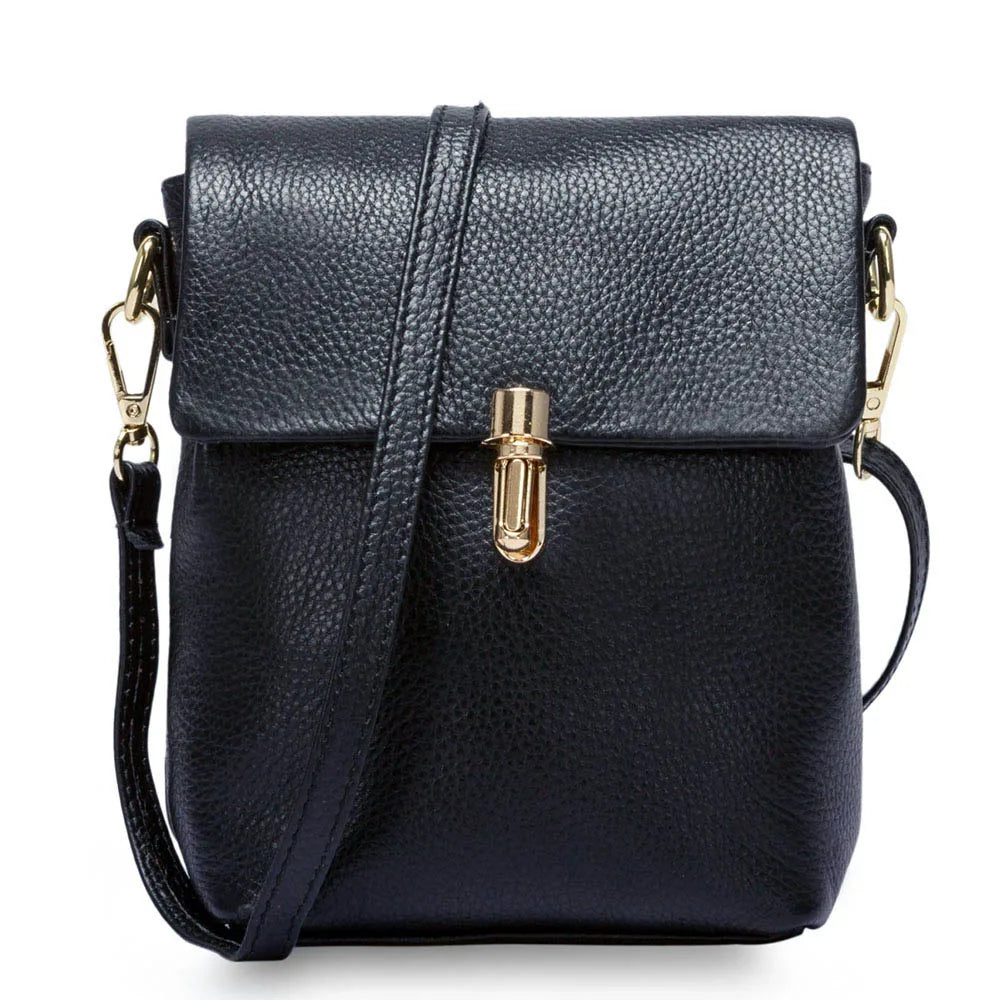 Bolsa Transversal de Couro Genuíno Aurora | Cross Body Bags | Cores variadas | Detalhe 8 | Vivièn