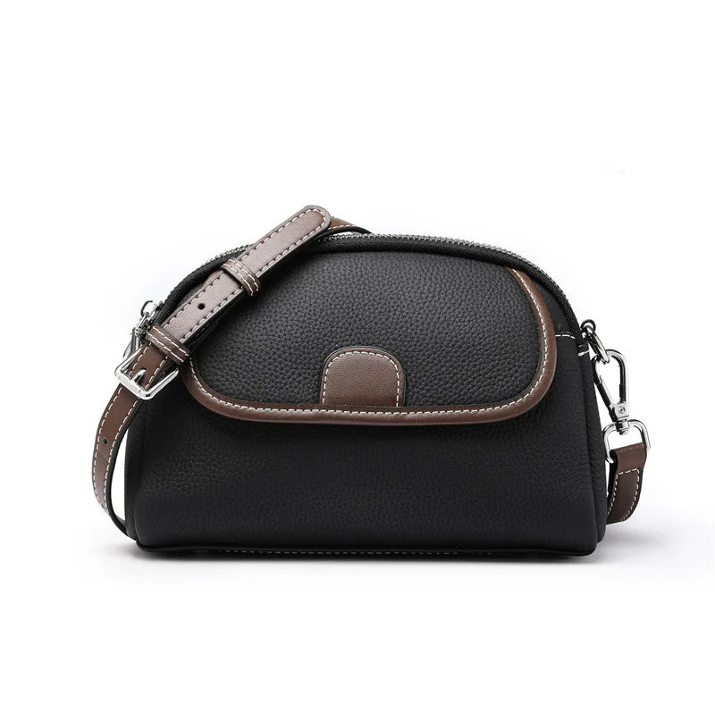 Bolsa Transversal de Couro Genuíno Clarisse | Cross Body Bags | Cores variadas | Detalhe 8 | Vivièn