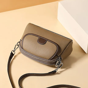 Bolsa Transversal de Couro Genuíno Clarisse | Cross Body Bags | Cores variadas | Detalhe 9 | Vivièn