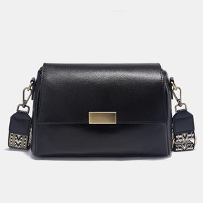 Bolsa Transversal de Couro Genuíno Zency | Cross Body Bags | Cores variadas | Detalhe 7 | Vivièn