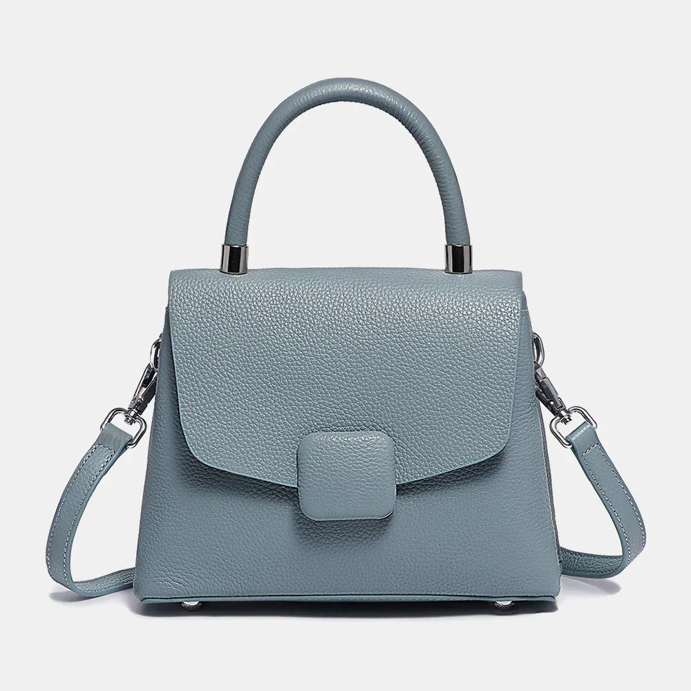 Bolsa Transversal de Couro Hasp | Cross Body Bags | Cores variadas | Detalhe 10 | Vivièn
