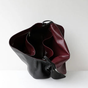 Abertura superior das bolsas Turim preta e vinho | Vivièn