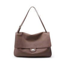 Bolsa Turim taupe em couro granulado | Vivièn