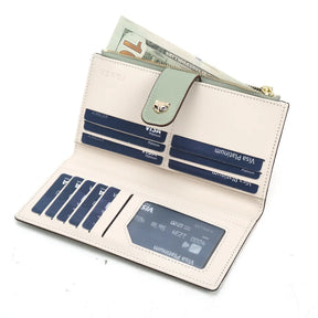Carteira Feminina de Couro Alina | Wallets | Cores variadas | Costas | Vivièn