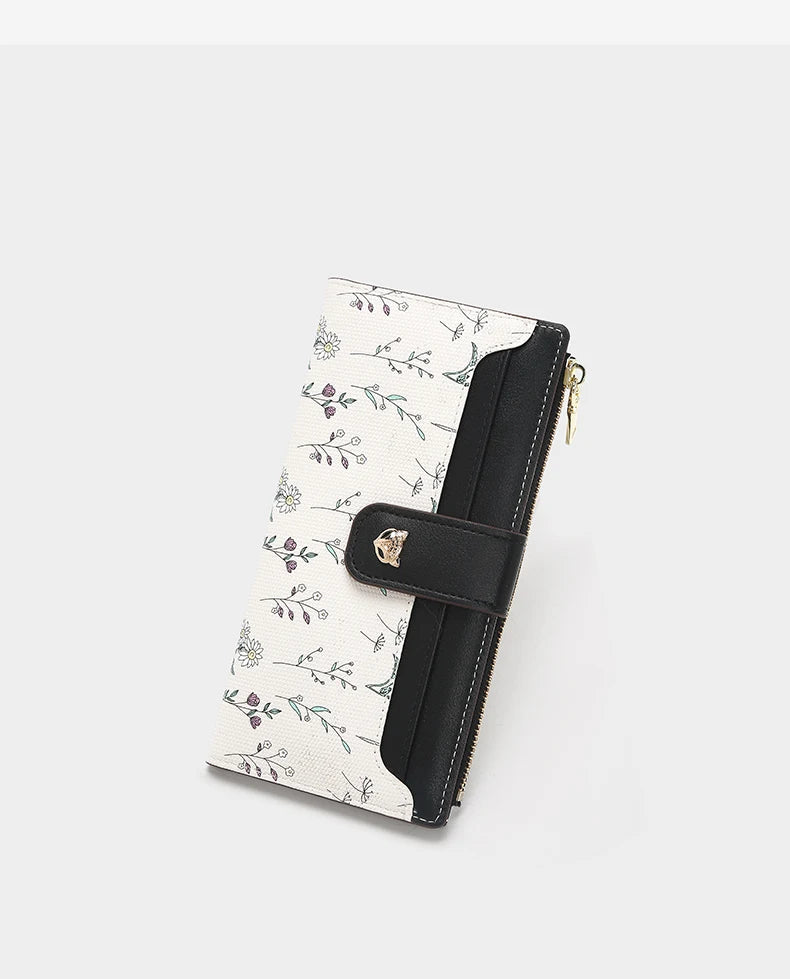 Carteira Feminina de Couro Alina | Wallets | Cores variadas | Detalhe 19 | Vivièn