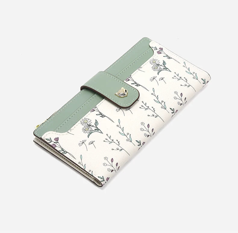 Carteira Feminina de Couro Alina | Wallets | Cores variadas | Detalhe 4 | Vivièn