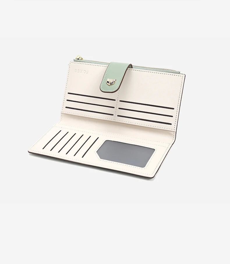 Carteira Feminina de Couro Alina | Wallets | Cores variadas | Detalhe 5 | Vivièn
