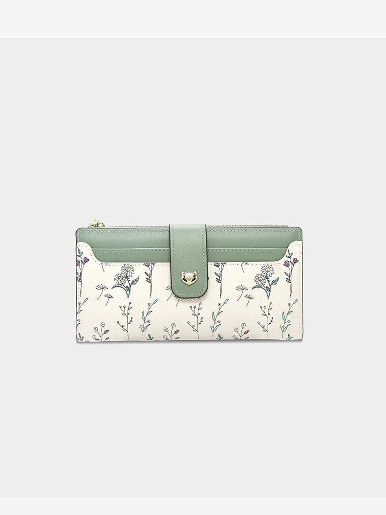 Carteira Feminina de Couro Alina | Wallets | Cores variadas | Detalhe 6 | Vivièn