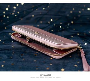 Carteira Feminina de Couro Clarice | Wallets | Rosa | Detalhe 10 | Vivièn
