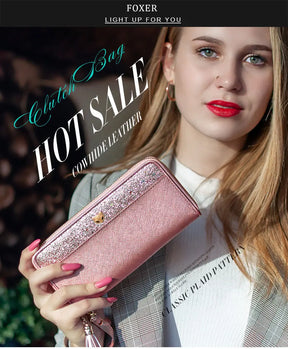 Carteira Feminina de Couro Clarice | Wallets | Rosa | Detalhe 2 | Vivièn
