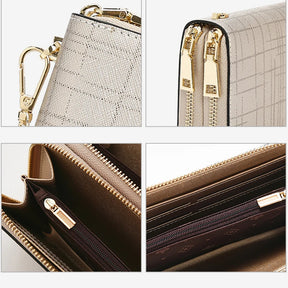 Carteira Feminina de Couro Genuíno Beatrice | Wallets | Cores variadas | Detalhe 1 | Vivièn