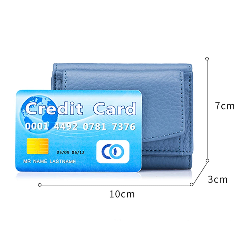 Carteira Feminina de Couro Genuíno Elora | Wallets | Cores variadas | Detalhe 17 | Vivièn