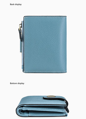 Carteira Feminina de Couro Genuíno Kira | Wallets | Cores variadas | Detalhe 2 | Vivièn