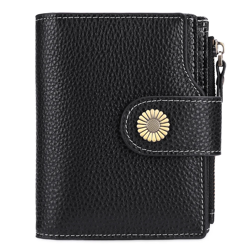 Carteira Feminina de Couro Genuíno Kira | Wallets | Cores variadas | Detalhe 4 | Vivièn