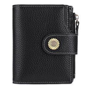 Carteira Feminina de Couro Genuíno Kira | Wallets | Cores variadas | Detalhe 4 | Vivièn