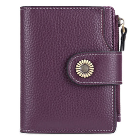 Carteira Feminina de Couro Genuíno Kira | Wallets | Cores variadas | Detalhe 5 | Vivièn