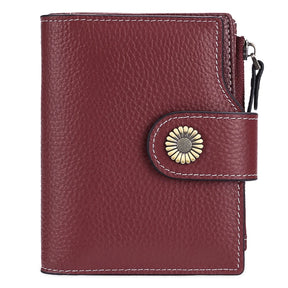 Carteira Feminina de Couro Genuíno Kira | Wallets | Cores variadas | Detalhe 6 | Vivièn