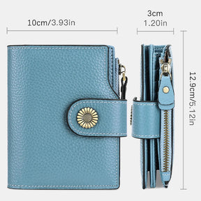 Carteira Feminina de Couro Genuíno Kira | Wallets | Cores variadas | Detalhe 8 | Vivièn