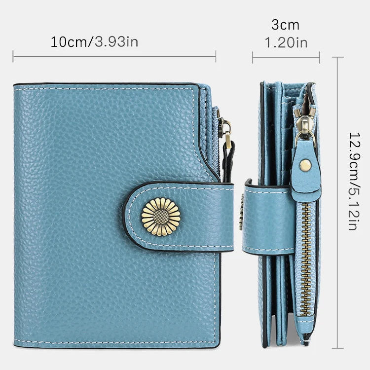Carteira Feminina de Couro Genuíno Kira | Wallets | Cores variadas | Detalhe 8 | Vivièn