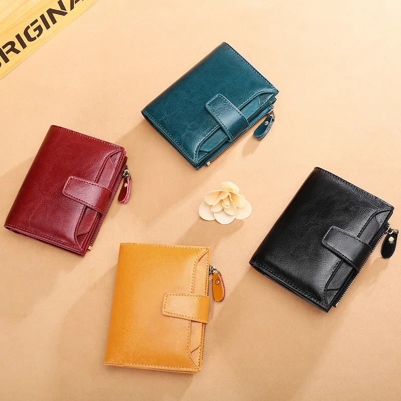 Carteira Feminina de Couro Inês | Wallets | Cores variadas | Costas | Vivièn