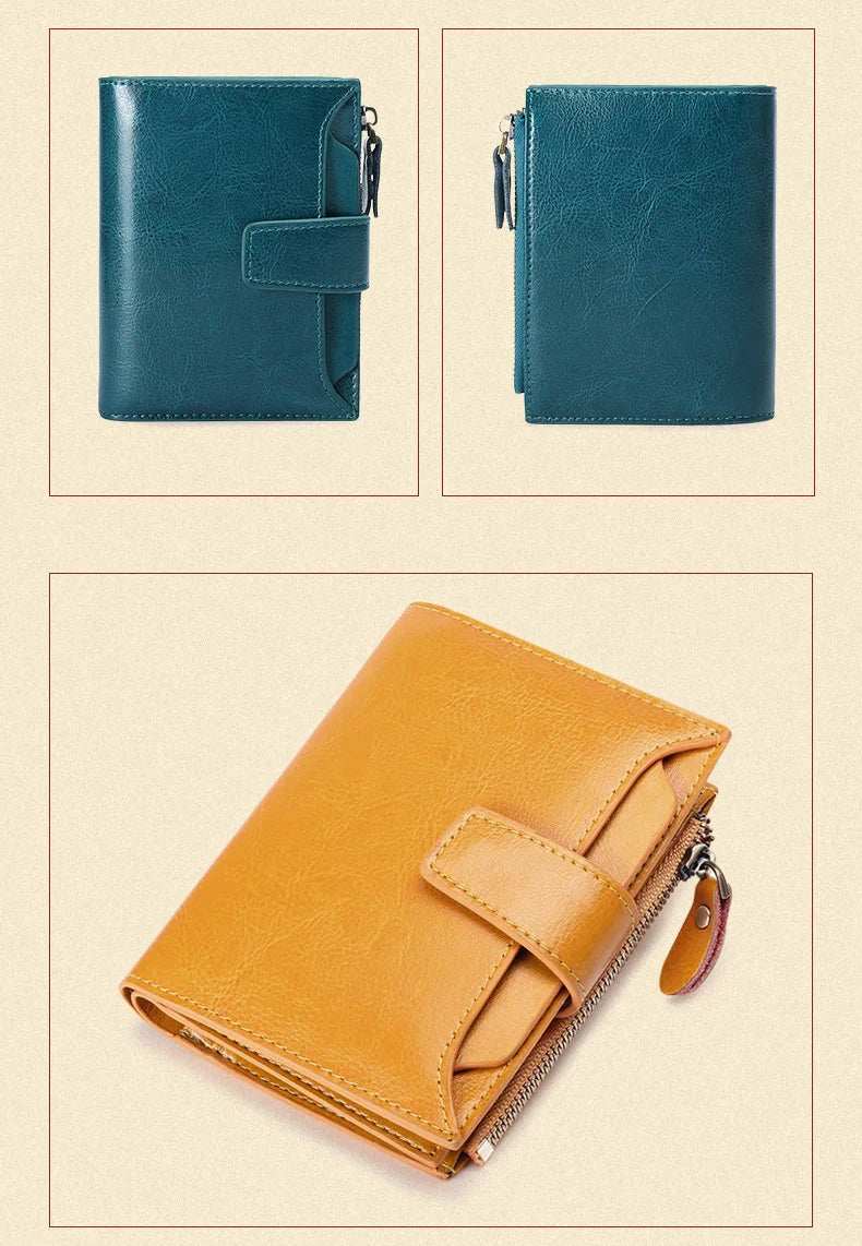 Carteira Feminina de Couro Inês | Wallets | Cores variadas | Detalhe 14 | Vivièn