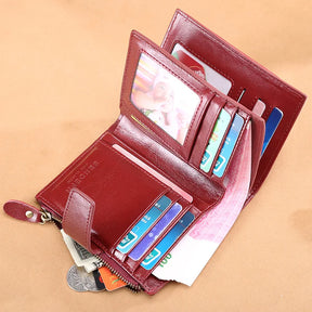 Carteira Feminina de Couro Inês | Wallets | Cores variadas | Detalhe 4 | Vivièn