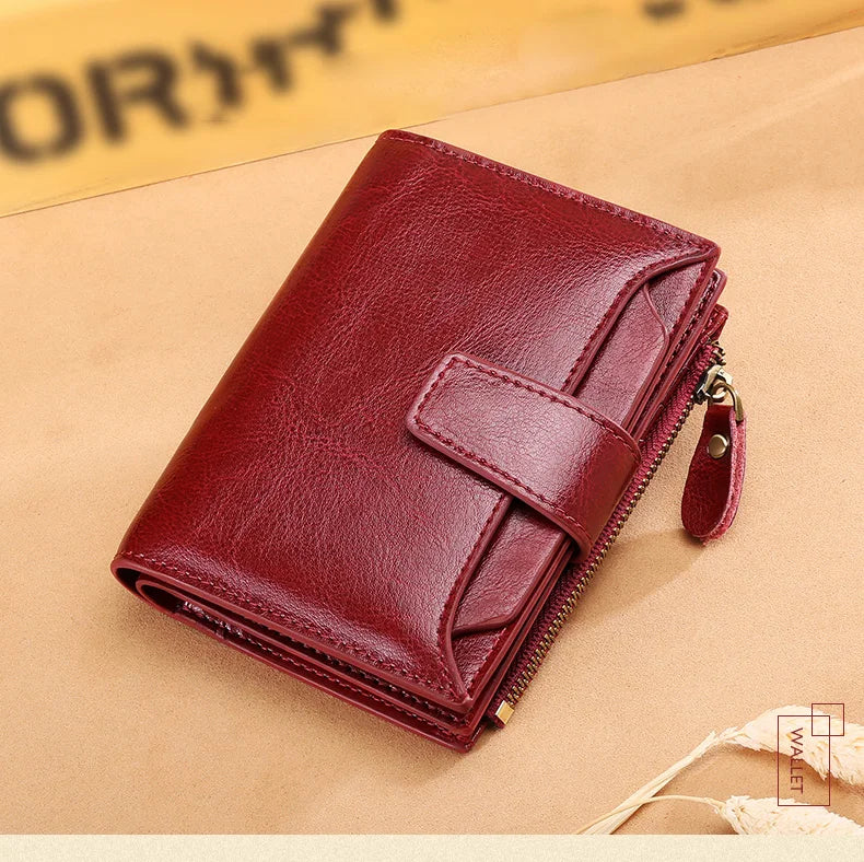Carteira Feminina de Couro Inês | Wallets | Cores variadas | Detalhe 5 | Vivièn