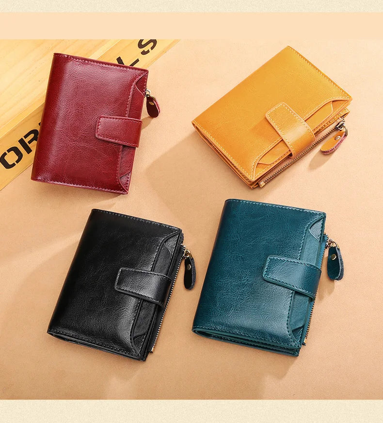 Carteira Feminina de Couro Inês | Wallets | Cores variadas | Detalhe 6 | Vivièn