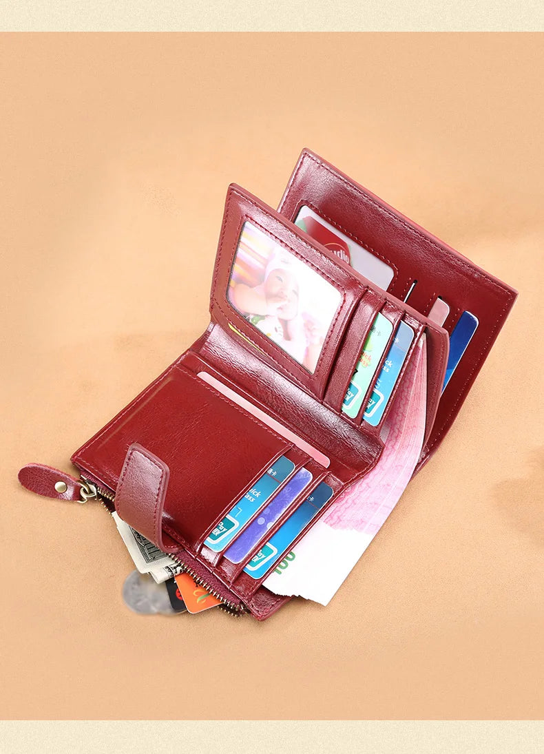 Carteira Feminina de Couro Inês | Wallets | Cores variadas | Detalhe 7 | Vivièn