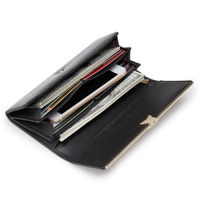 Carteira Feminina de Couro Lilian | Wallets | Cores variadas | Detalhe 1 | Vivièn