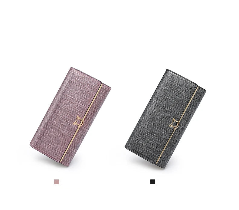 Carteira Feminina de Couro Lilian | Wallets | Cores variadas | Lateral | Vivièn