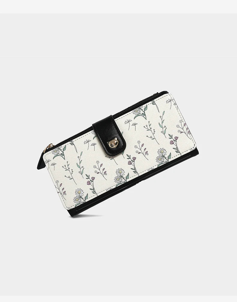 Carteira Feminina de Couro PU Selma | Wallets | Cores variadas | Detalhe 15 | Vivièn