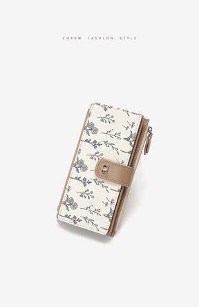 Carteira Feminina de Couro PU Selma | Wallets | Cores variadas | Detalhe 3 | Vivièn