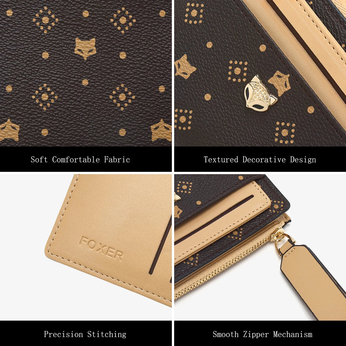 Carteira Feminina de Couro Romy – Elegância e Funcionalidade | Wallets | Cor não informada | Detalhe 1 | Vivièn