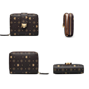 Carteira Feminina Elara | Wallets | Marrom | Lateral | Vivièn