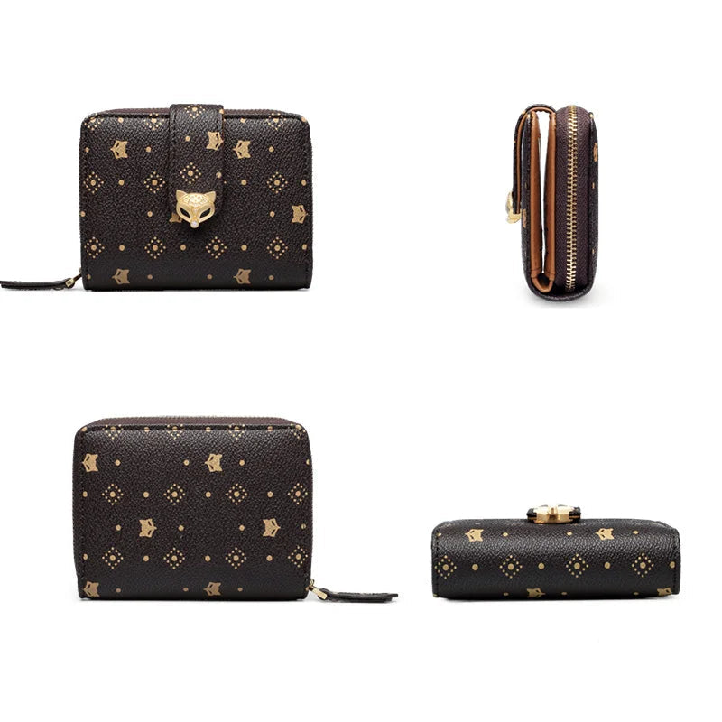 Carteira Feminina Elara | Wallets | Marrom | Lateral | Vivièn
