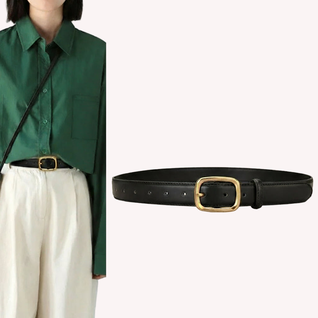 Cinto Feminino de Couro Agnes | Belts | Cores variadas | Costas | Vivièn