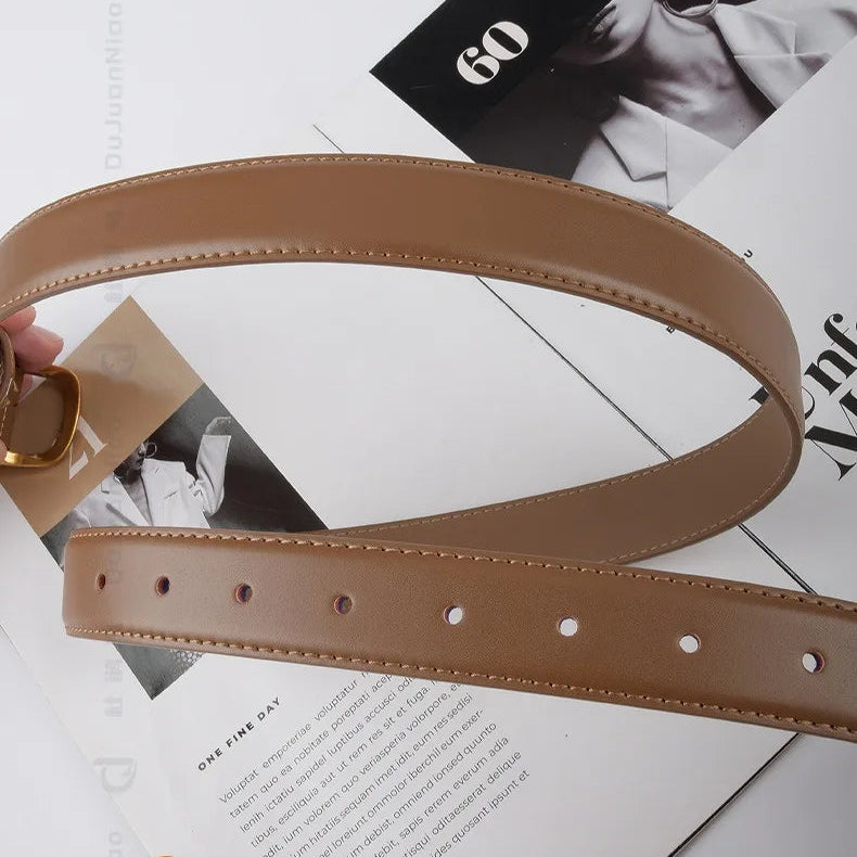 Cinto Feminino de Couro Agnes | Belts | Cores variadas | Detalhe 2 | Vivièn