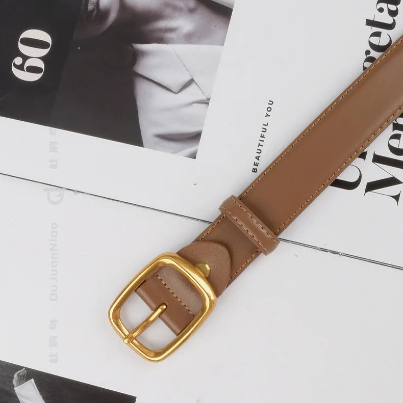 Cinto Feminino de Couro Agnes | Belts | Cores variadas | Lateral | Vivièn