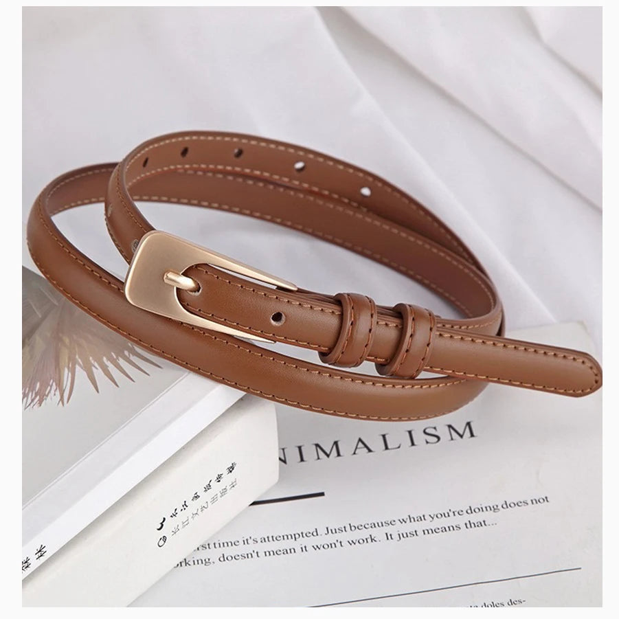 Cinto Feminino de Couro Alba | Belts | Cores variadas | Detalhe 4 | Vivièn