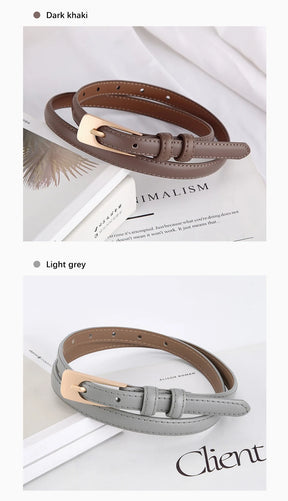 Cinto Feminino de Couro Alba | Belts | Cores variadas | Detalhe 5 | Vivièn