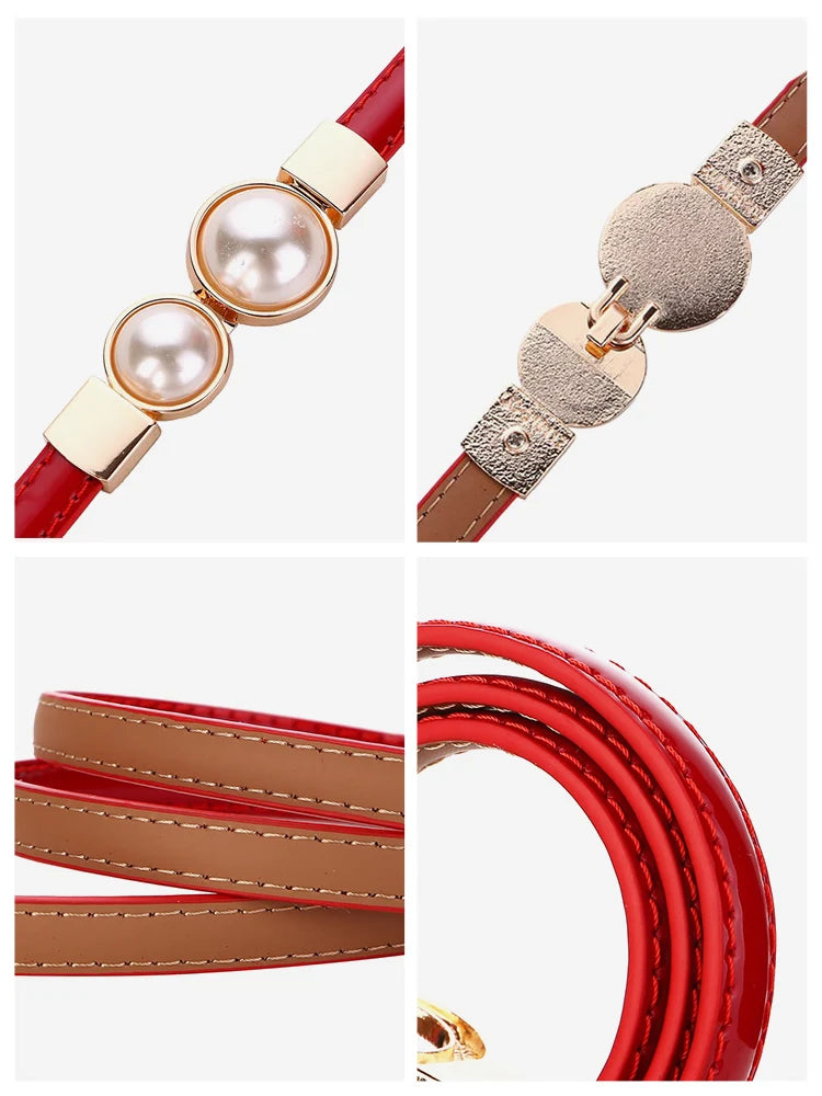 Cinto Feminino de Couro Clara | Belts | Cores variadas | Detalhe 2 | Vivièn