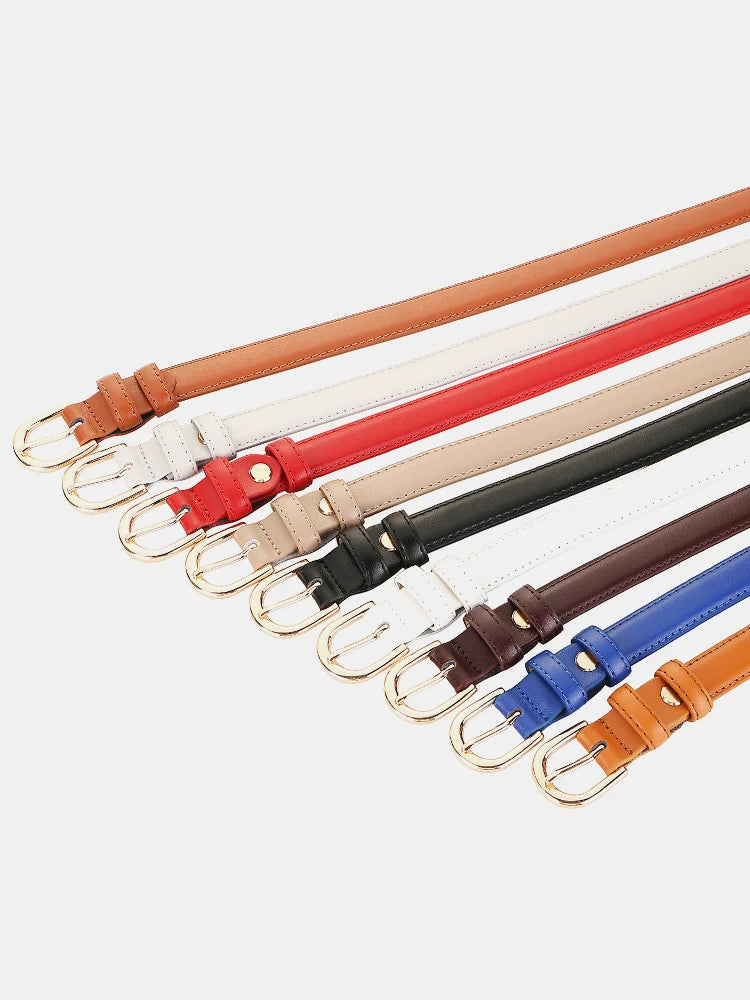 Cinto Feminino de Couro Genuíno Pilar | Belts | Cores variadas | Detalhe 3 | Vivièn