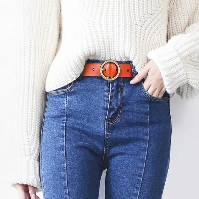 Cinto Feminino de Couro Nala | Belts | Cores variadas | Lateral | Vivièn